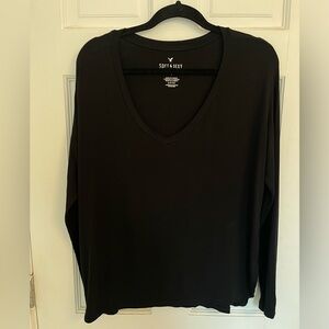 Black American eagle soft and sexy long sleeve size Small